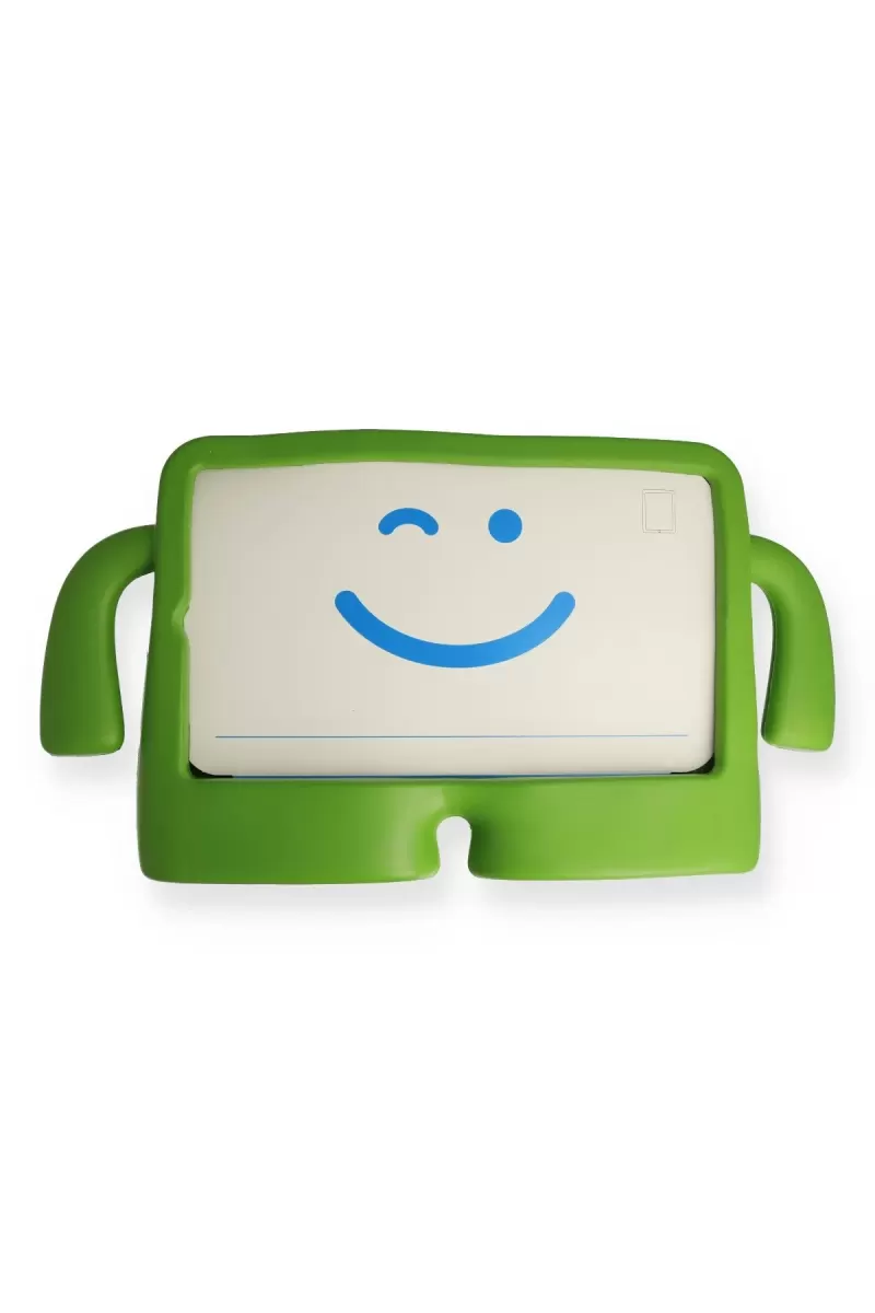 Newface Apple iPad 4 9.7 Kılıf Karakter Tablet Silikon - Yeşil