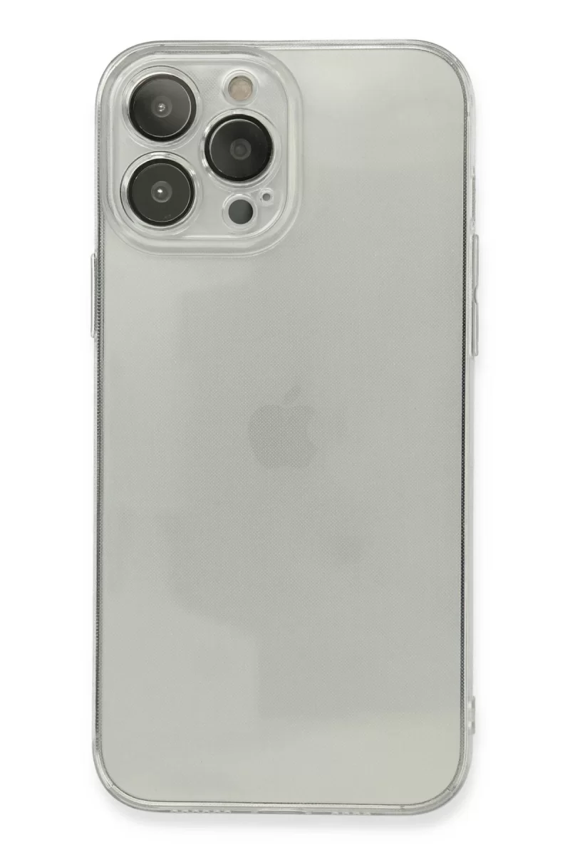 Newface Apple iPhone 13 Pro Kılıf Fly Lens Silikon - Şeffaf