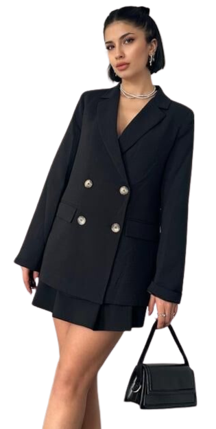Blazer Ceket - SİYAH