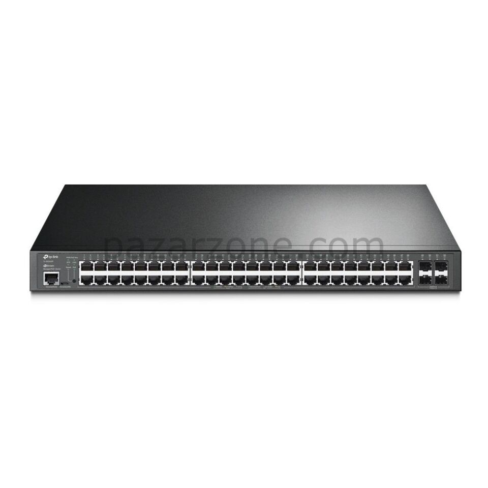 TP-LINK OMADA TL-SG3452P 48 PORT GIGABIT L2+ 4 PORT 1GB SFP UPLINK 384W POE YÖNETİLEBİLİR RACKMOUNT SWITCH