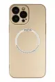 Newface Apple iPhone 13 Pro Kılıf Jack Magneticsafe Lens Silikon - Gold