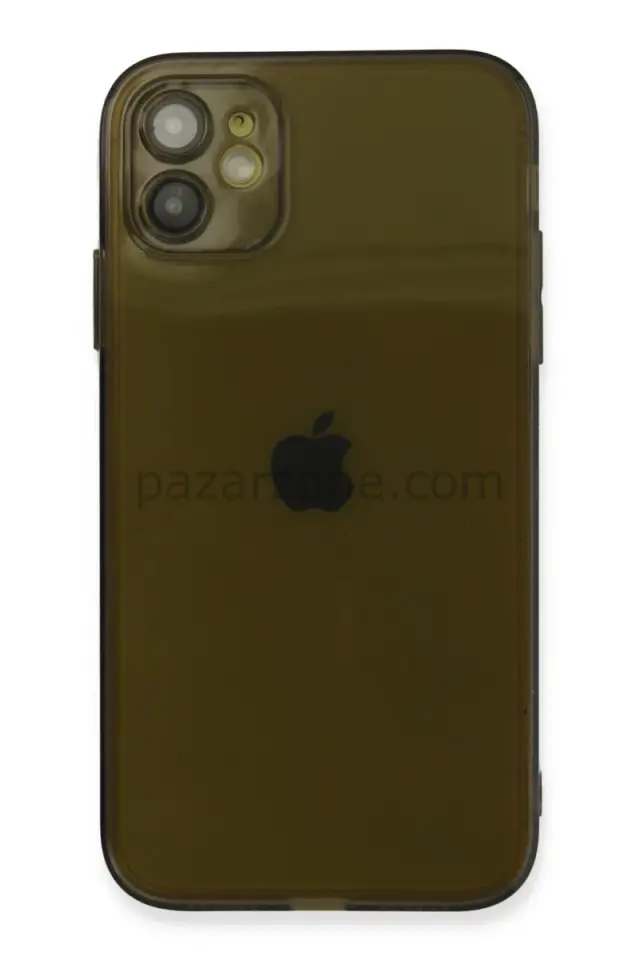 Newface Apple iPhone 12 Kılıf Fly Lens Silikon - Siyah