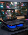 Laptop Soğutucu Stand Çift Fanlı 17 İnç Uyumlu Ayarlanabilir Notebook Altlığı