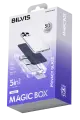 Newface Apple iPhone 14 Pro Max Bilvis 5in1 5D Magic Hayalet Cam Ekran Koruyucu - Siyah