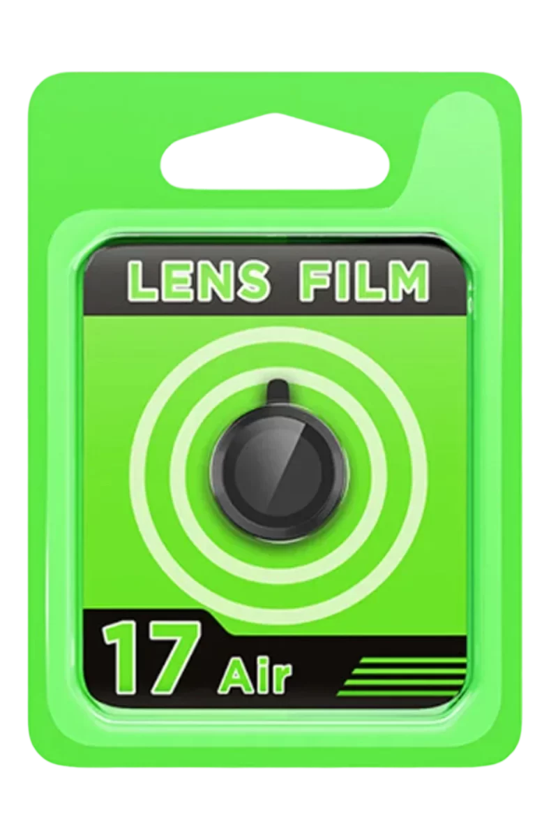 Newface Apple iPhone 17 Air Raze Metal Kamera Lens - Siyah