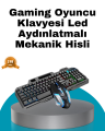 Mekanik Oyuncu Seti – LED Işıklandırma ve Ergonomik Mouse