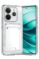 Newface Xiaomi Redmi Note 14 4G Kılıf Kart Şeffaf Silikon - Şeffaf