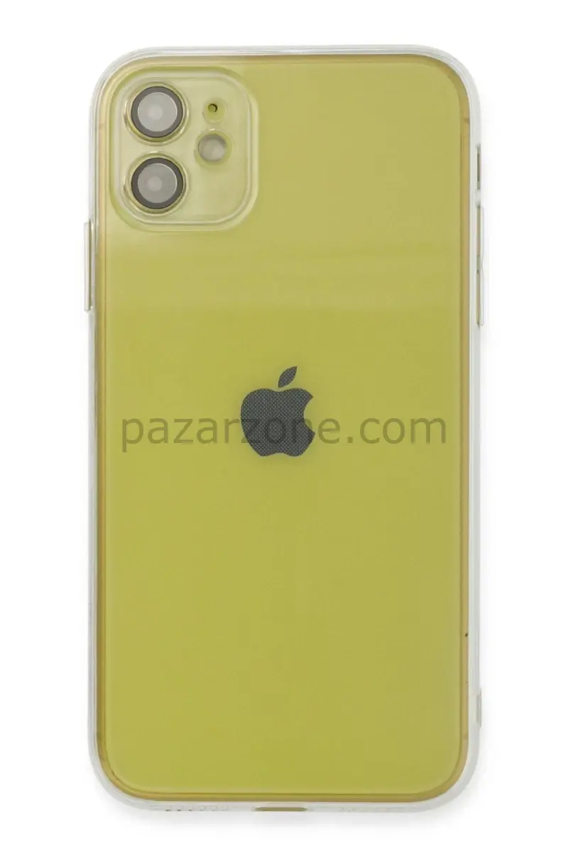 Newface Apple iPhone 12 Kılıf Fly Lens Silikon - Şeffaf