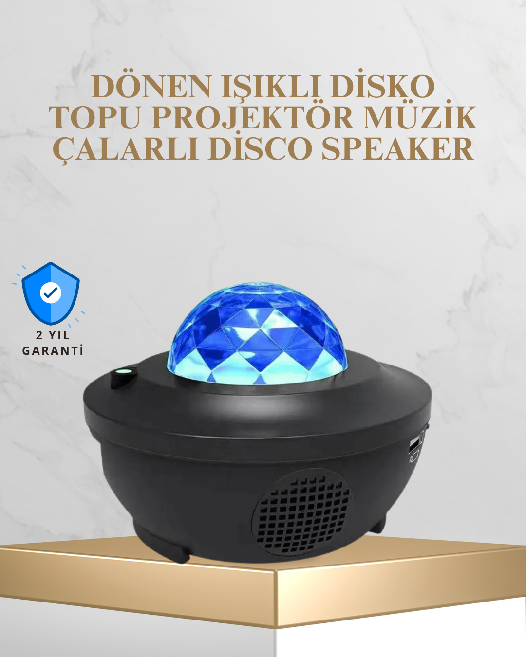 Bluetooth & USB Müzik Çalar Gece Lambası – 50 m² Kapsama, Uzaktan Kumanda