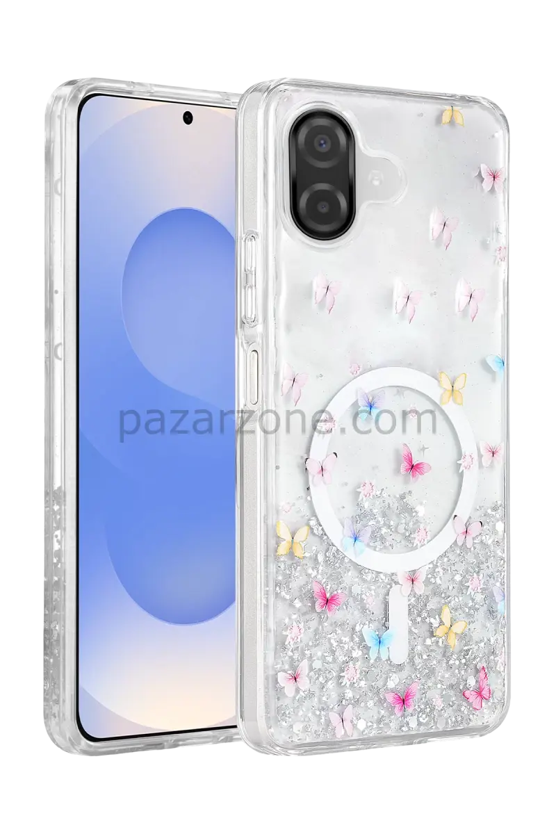 Onegif Samsung Galaxy A07 4G Misk Simli Magsafe Kapak - Desen 4