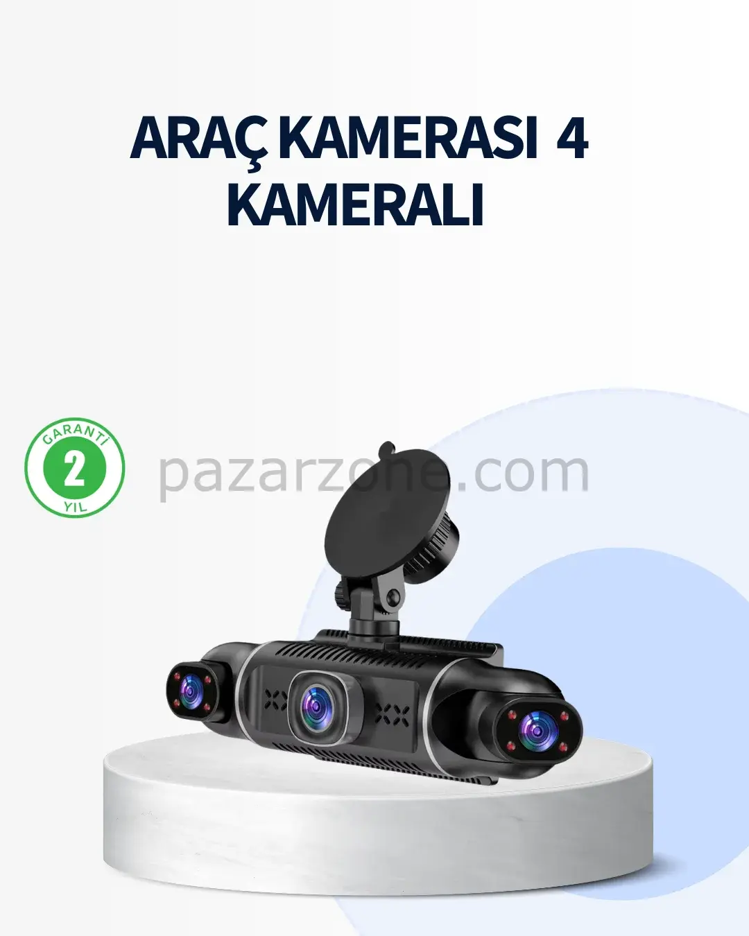 4 Kameralı Araç İçi Kamera 1080P GPS Takip WiFi Gece Görüşlü