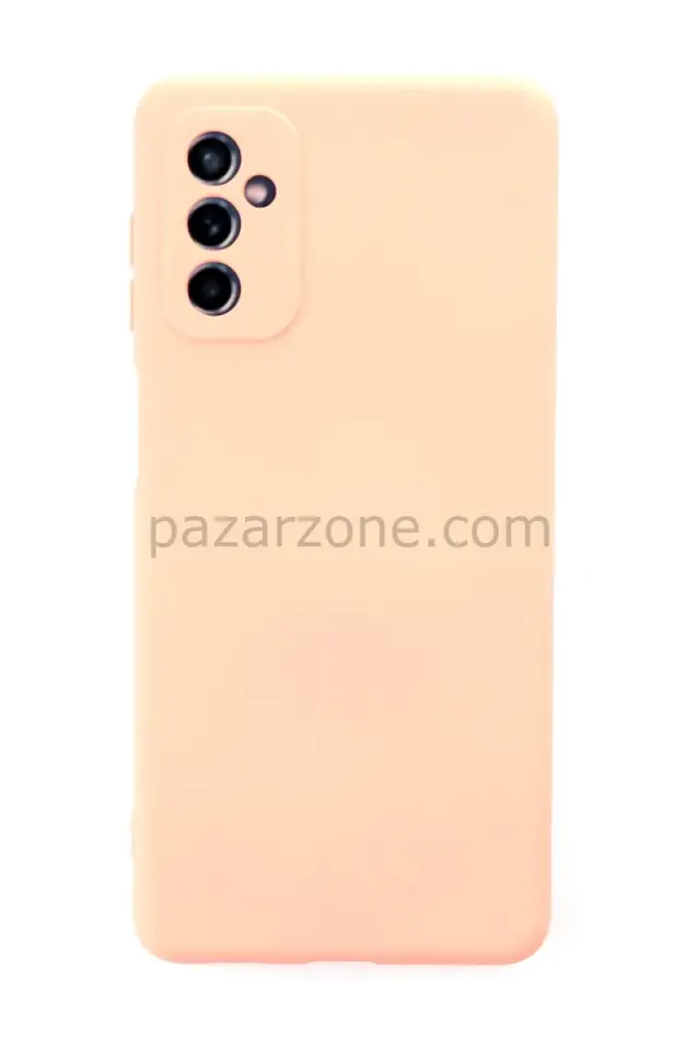 Newface Samsung Galaxy M52 5G Kılıf Nano içi Kadife Silikon - Pudra