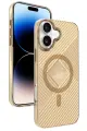 Joko Apple iPhone 16 Stella PC Sert Magsafe Kılıf - Gold