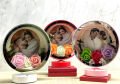 Kişiye Özel Gül Desenli Fotoğraf Alanlı Ledli Çerçeve