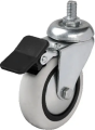 Hts 354 - 75x25 Mm Pvc Makaralı Vidalı Frenli Teker 4 Adet
