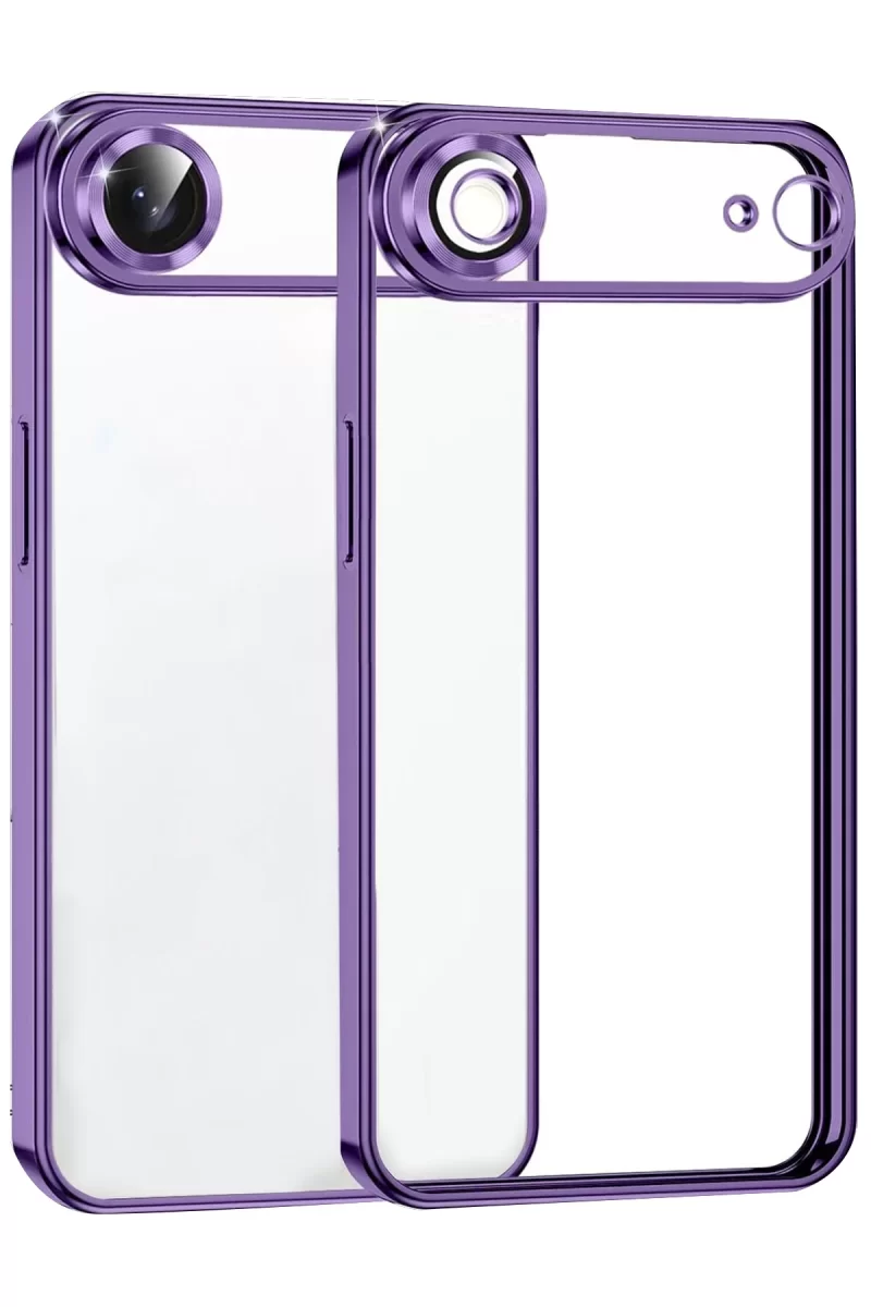 Newface Apple iPhone 17 Air Razer Lensli Silikon - Mor