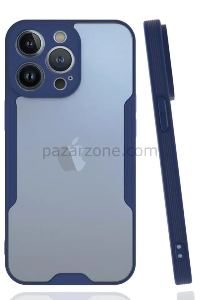 Newface Apple iPhone 14 Pro Kılıf Platin Silikon - Lacivert