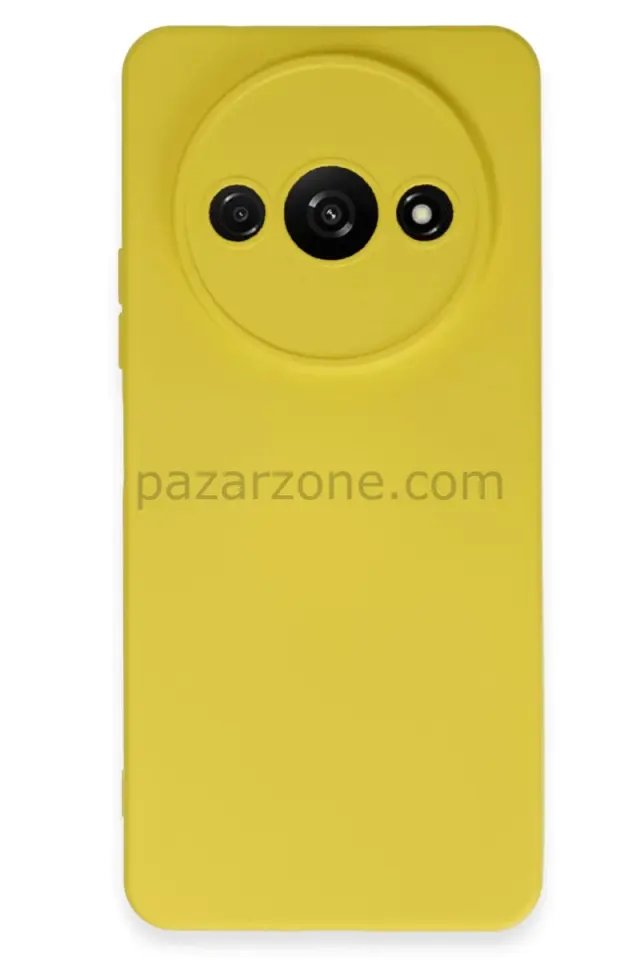 Newface Xiaomi Redmi A3 4G Kılıf Nano içi Kadife Silikon - Sarı