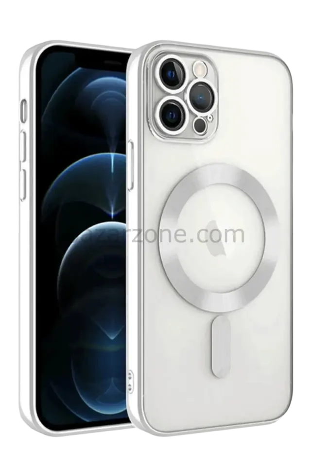 Newface Apple iPhone 13 Pro Kılıf Kross Magneticsafe Kapak - Gümüş