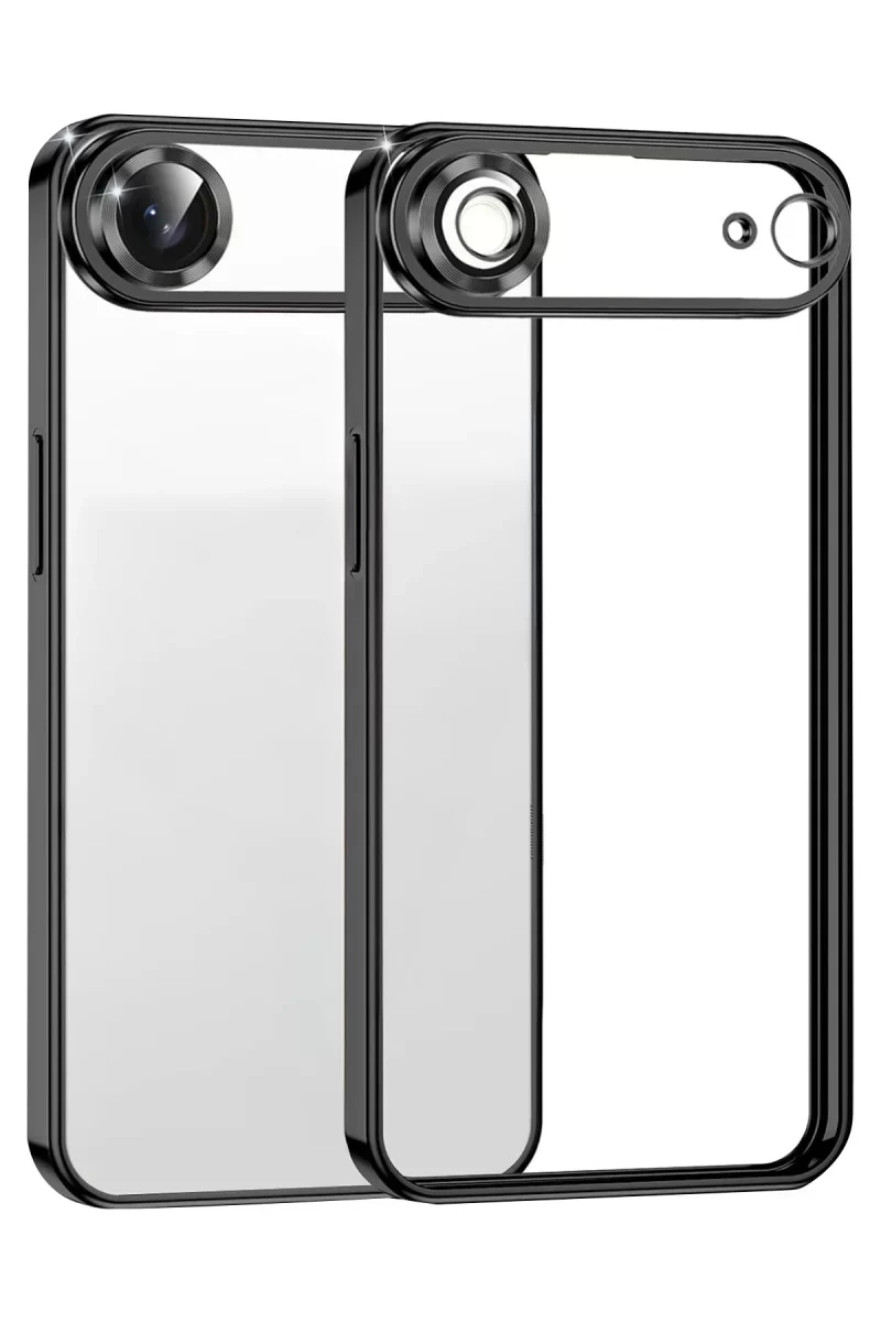 Newface Apple iPhone 17 Air Razer Lensli Silikon - Siyah