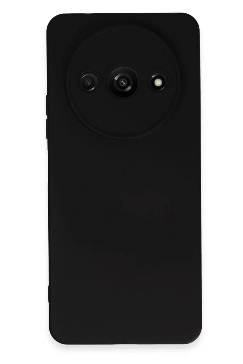 Newface Xiaomi Redmi A3 4G Kılıf Nano içi Kadife Silikon - Siyah