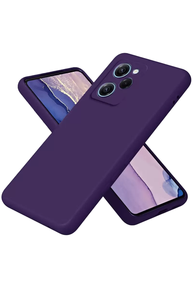 Newface Xiaomi Poco X5 Pro 5G Nano içi Kadife Silikon - Mor