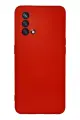 Newface Oppo A74 4G Kılıf Nano içi Kadife Silikon - Kırmızı