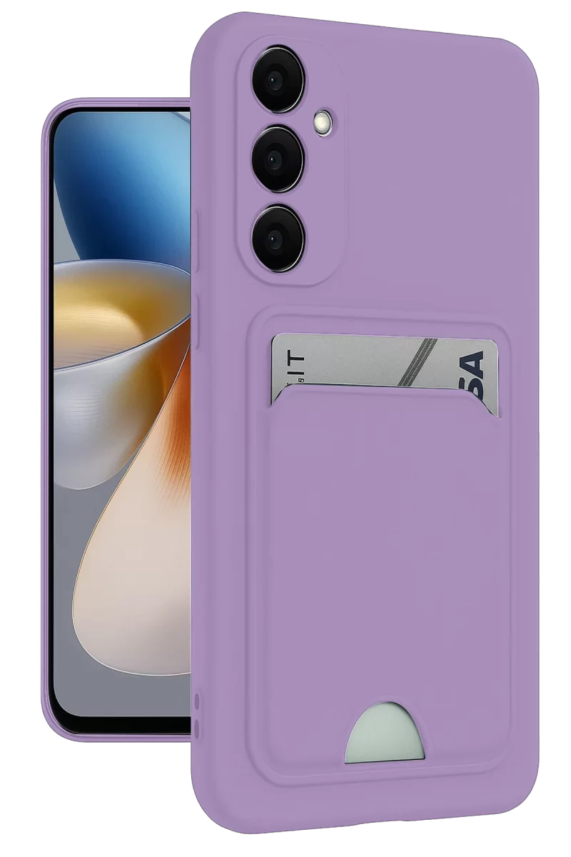 Newface Samsung Galaxy M15 Kelvin Kartvizitli Silikon - Lila
