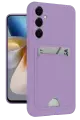 Newface Samsung Galaxy M15 Kelvin Kartvizitli Silikon - Lila