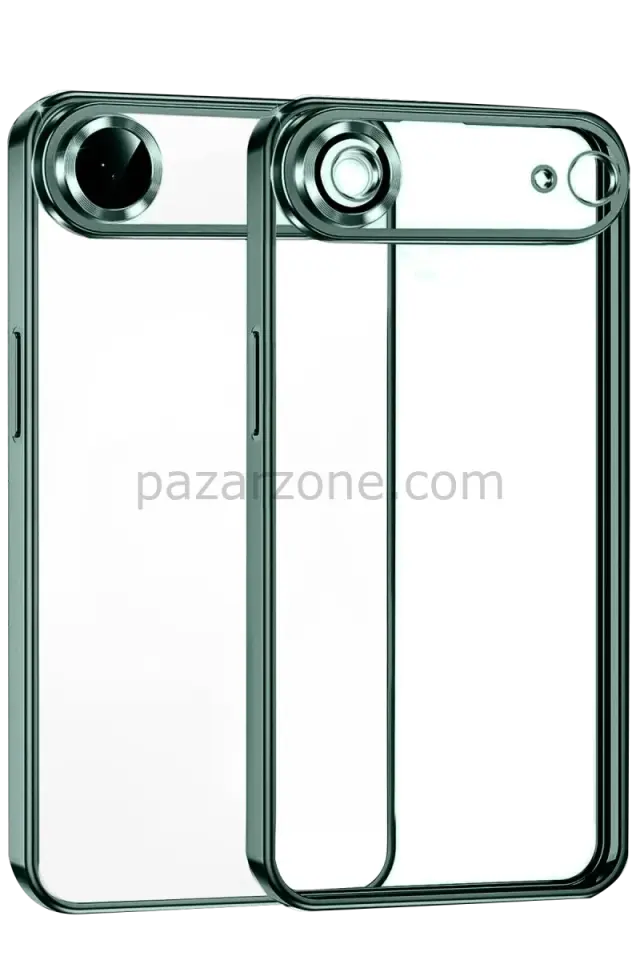 Newface Apple iPhone 17 Air Razer Lensli Silikon - Yeşil