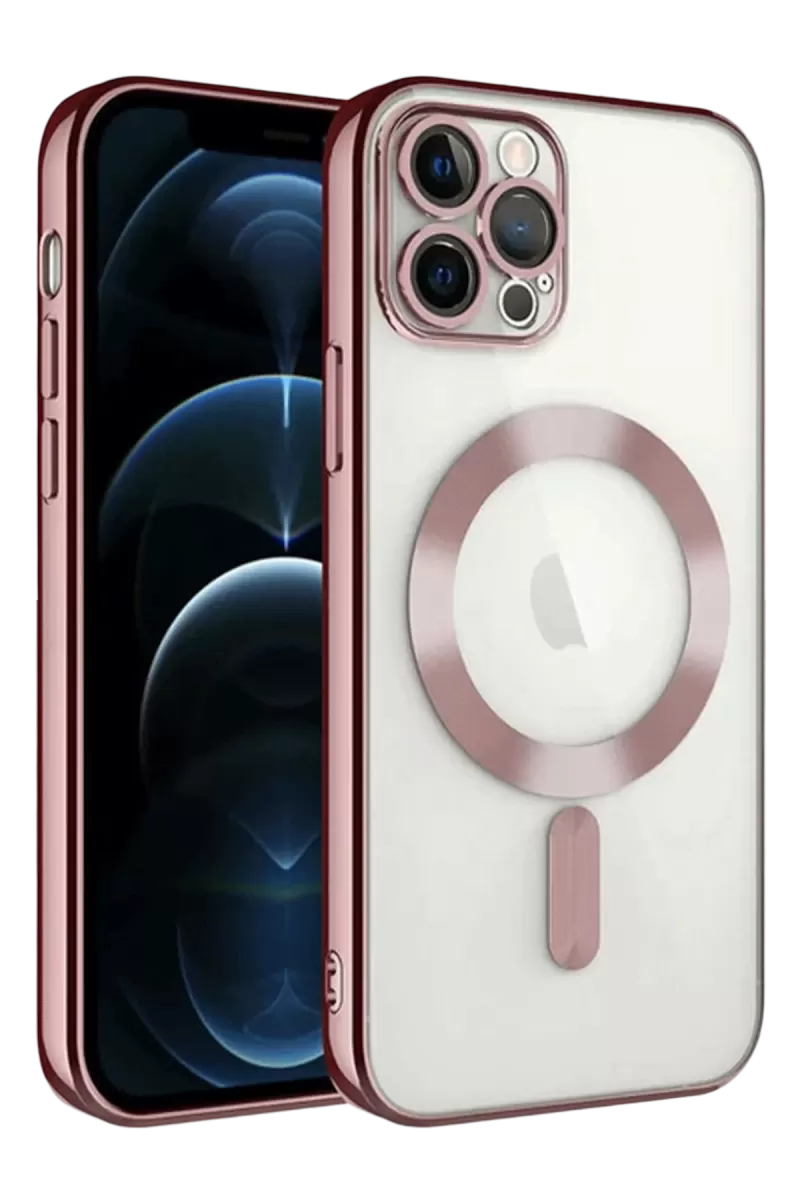 Newface Apple iPhone 13 Pro Kılıf Kross Magneticsafe Kapak - Rose