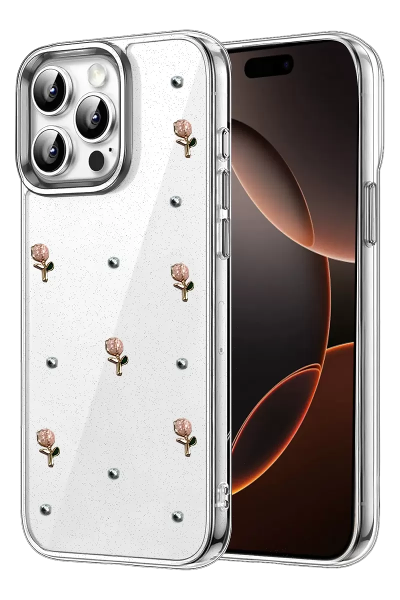Newface Apple iPhone 14 Pro Max Fiyonk Desenli Kapak - Desen 6