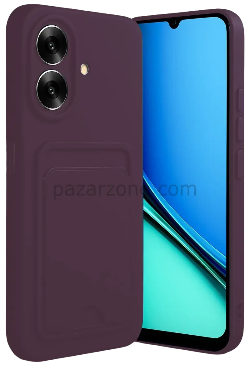 Newface Realme Note 60 Kelvin Kartvizitli Silikon - Derin Mor