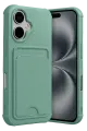 Newface Apple iPhone 17 Kelvin Kartvizitli Silikon - Açık Yeşil