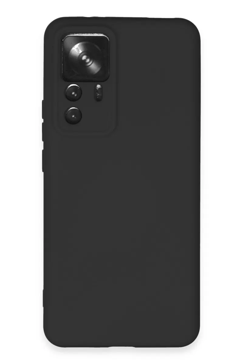 Newface Xiaomi Mi 12T Pro Kılıf Nano içi Kadife Silikon - Siyah