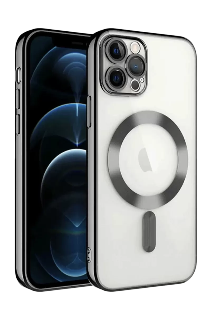 Newface Apple iPhone 13 Pro Kılıf Kross Magneticsafe Kapak - Siyah