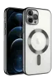 Newface Apple iPhone 13 Pro Kılıf Kross Magneticsafe Kapak - Siyah