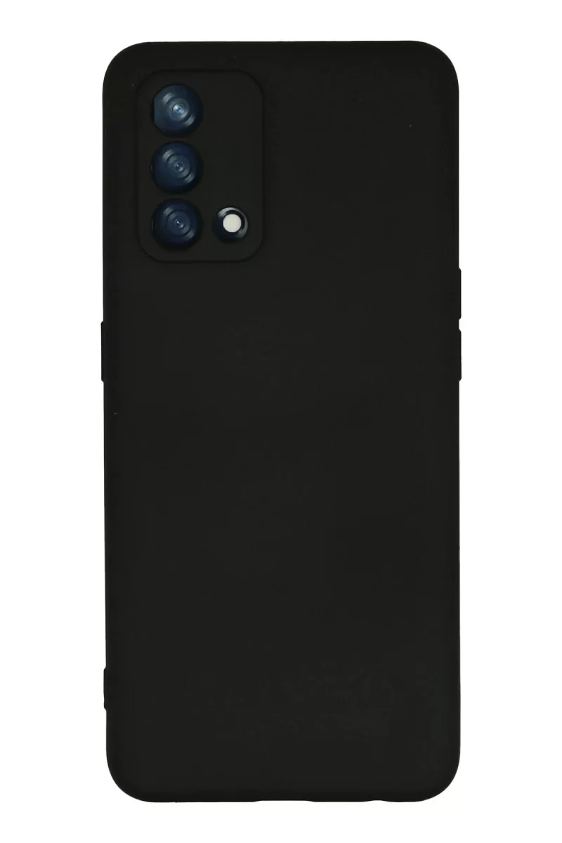 Newface Oppo A74 4G Kılıf Nano içi Kadife Silikon - Siyah