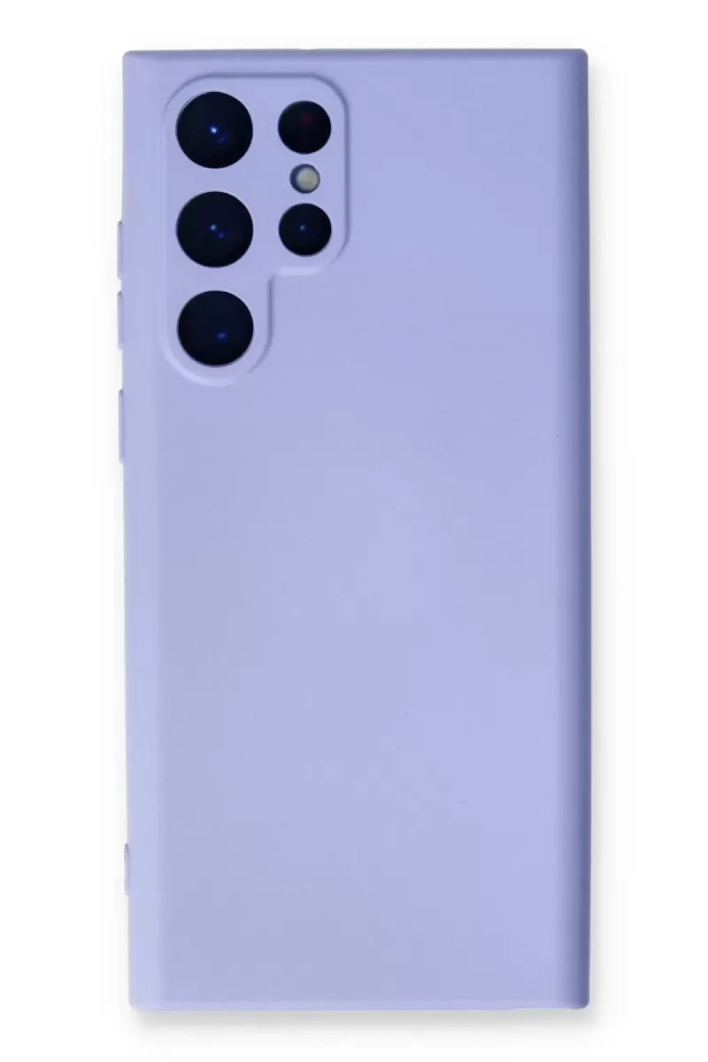 Newface Samsung Galaxy S23 Ultra Kılıf Nano içi Kadife Silikon - Lila