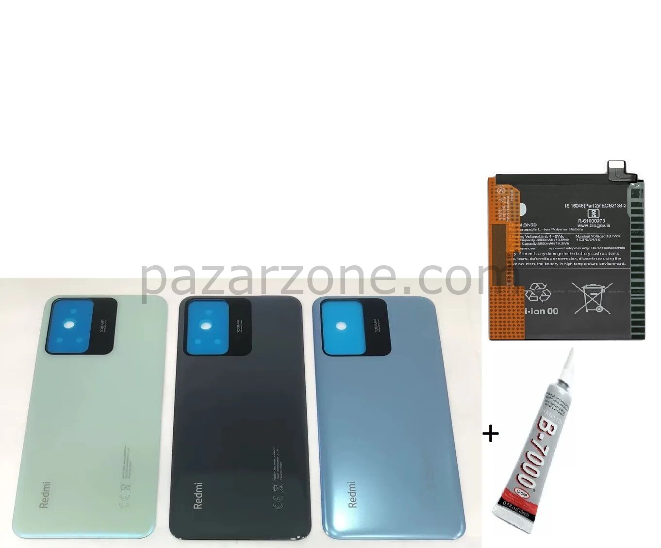 REDMİ NOTE 12S ARKA BATARYA KAPAĞI ,BATARYA VE B70