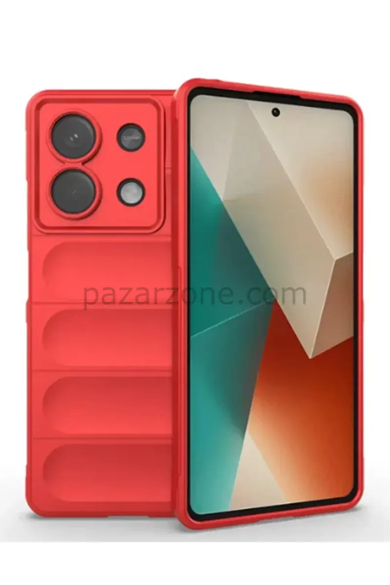 Newface Xiaomi Poco X6 Kılıf Optimum Silikon - Kırmızı