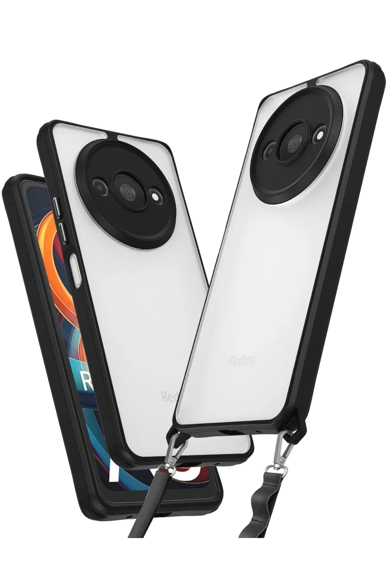 Newface Xiaomi Redmi A3 4G Kılıf Penta Silikon Kılıf - Siyah