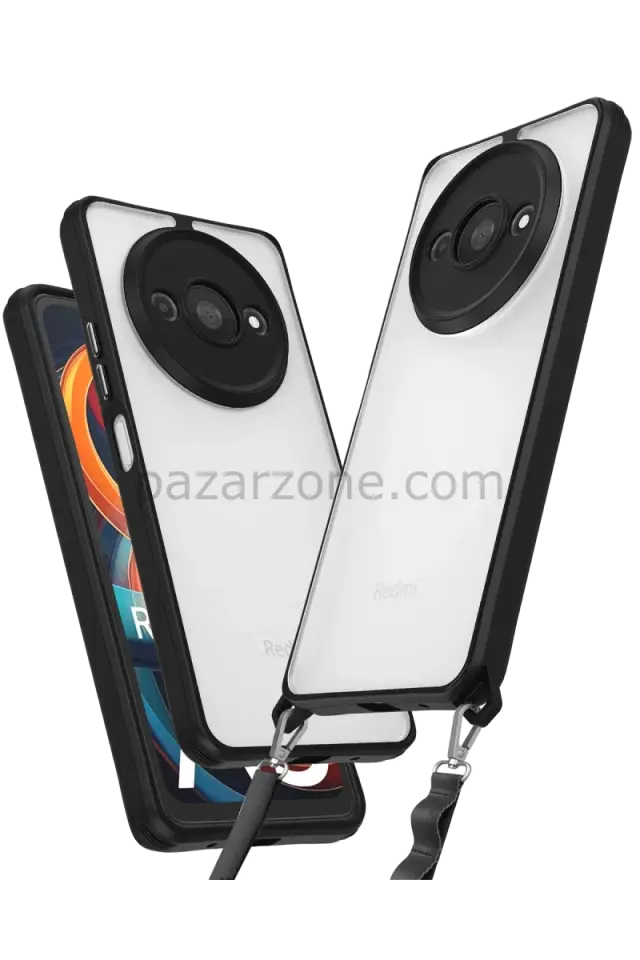 Newface Xiaomi Redmi A3 4G Kılıf Penta Silikon Kılıf - Siyah