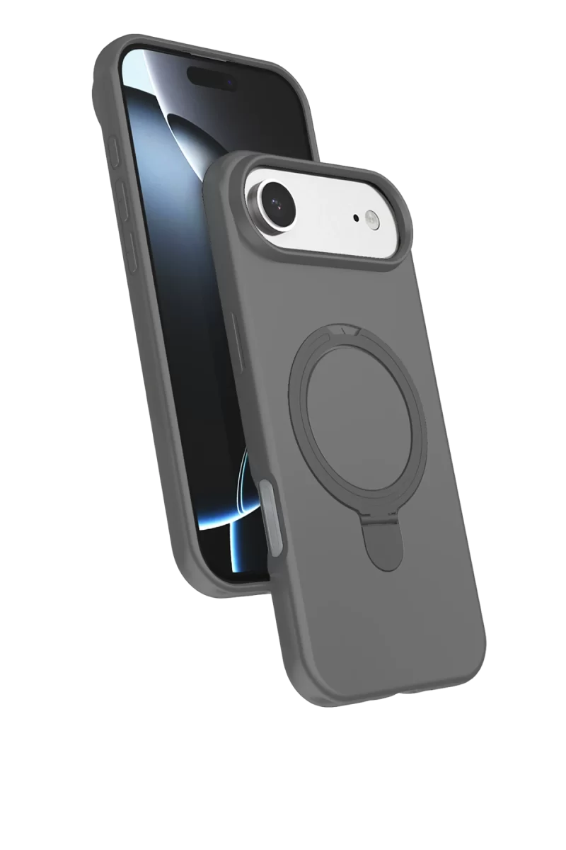 Newface Apple iPhone 17 Air Regal Magsafe Standlı Kapak - Titan Gri