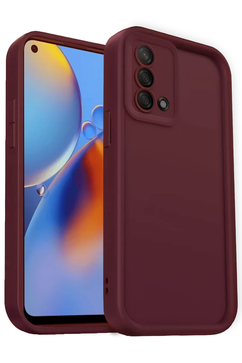 Newface Oppo A74 4G Kılıf Viera Silikon - Bordo