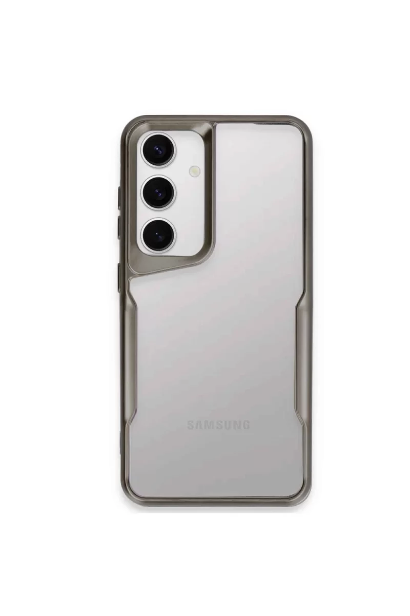 Newface Samsung Galaxy A55 5G Kılıf Boyi Silikon Kapak - Titan Gri
