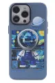 Newface Apple iPhone 14 Pro Kılıf Prada Desenli Kapak - Prada Mavi - 1