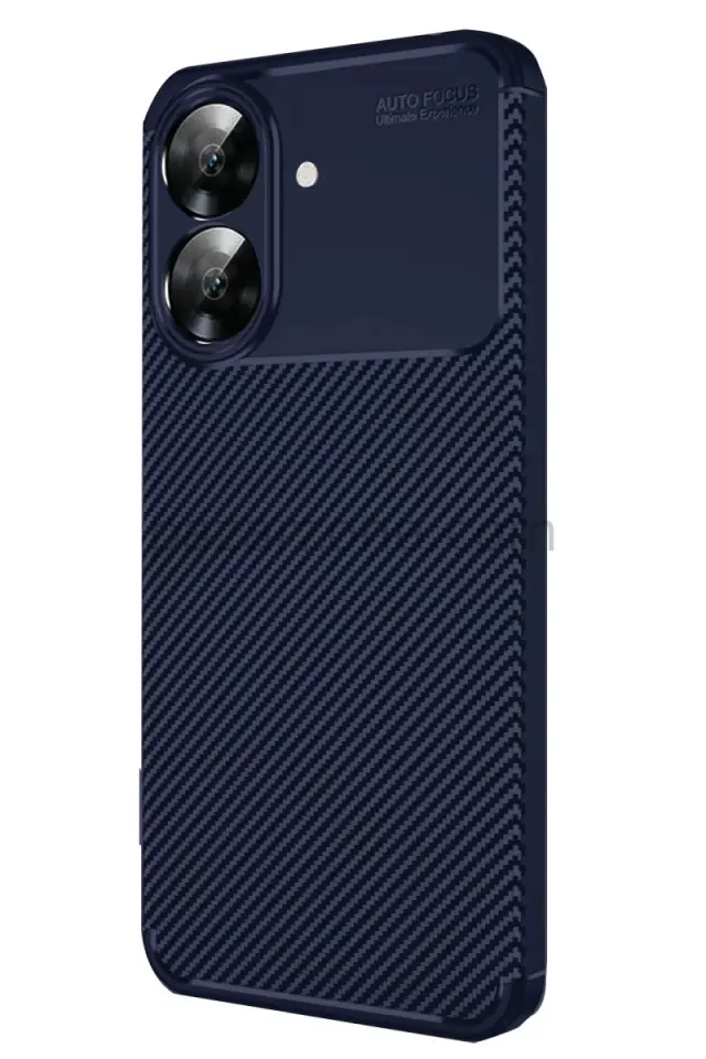 Newface Realme Note 60 Kılıf Auto Focus Karbon Kapak - Lacivert