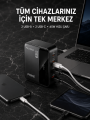 4 Portlu GaN Masaüstü Hızlı Şarj İstasyonu