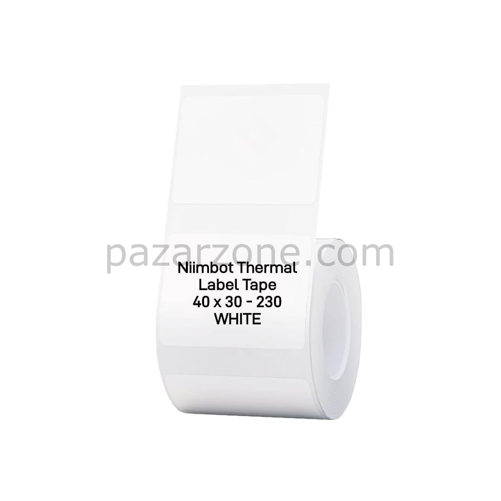NIIMBOT T40 Etiket 40mm x 30mm 230 adet Beyaz  (B1,B21S,B3S)